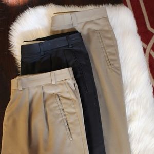 3 pair mens dress pleated pants 38X29